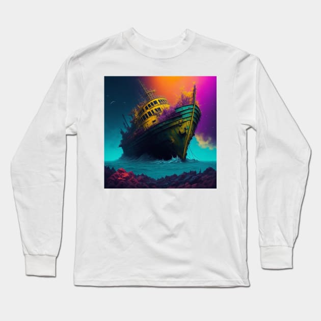 Ahoye Long Sleeve T-Shirt by Mughzilla